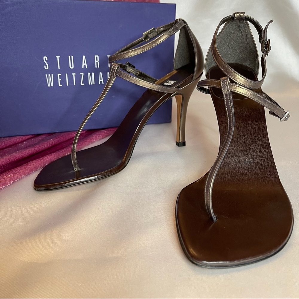 Stuart Weitzman ankle & T strap heels